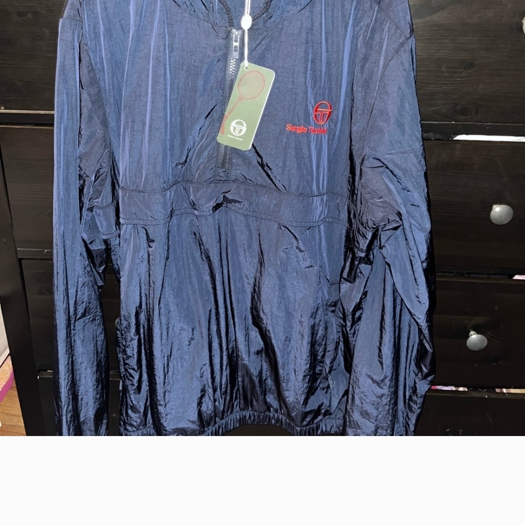 Sergio Tacchini Navy Windbreaker Jacket